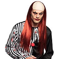 Boland Scary Clown Wig with Bald - Wig