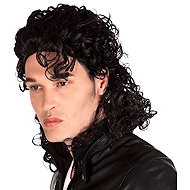 Boland Men's black wig Popstar - Wig