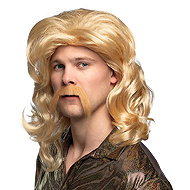 Boland Men's blonde wig with moustache - Wig