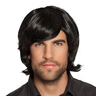 Boland Men's wig Spike retro black - Wig