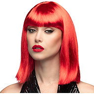 Boland Neon Red Wig Dance - Wig