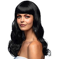Boland Black ladies long wig with bangs - Wig