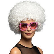 Boland Wig afro white XL - Wig
