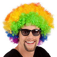 Boland Wig afro multicolour XL - Wig