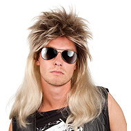 Boland Men's wig rocker blond long - Wig
