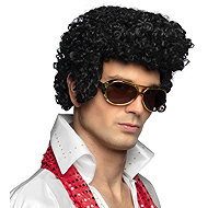 Boland Men's black rock 'n roll wig - Wig