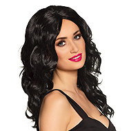 Boland Women's long black wavy wig - Wig
