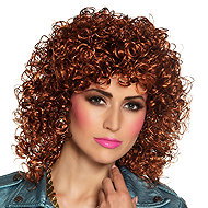 Boland Women's wig brown curly retro - Wig