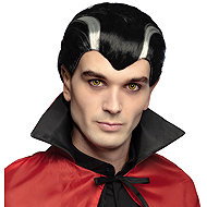 Boland Men's wig Dracula with white strands - Wig