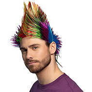 Boland Wig punk rainbow clear - Wig