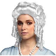Boland White Baroque Wig - Wig