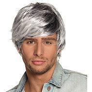 Boland Men's white and black wig - Wig