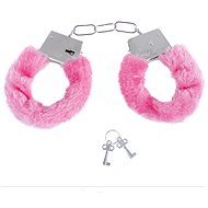 GUIRCA Metal handcuffs with plush pink - Party Accessories