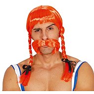 GUIRCA Orange wig with braid- Obelix - Wig