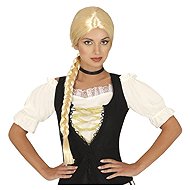 GUIRCA Wig with long braid blonde - Wig