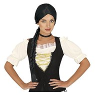 GUIRCA Wig with long braid black - Wig