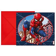 GODAN Invitations with envelopes Spiderman, crime fighter, 6 pcs - Party Accessories