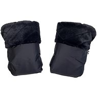 Pinkie Fur Black - Pushchair Gloves