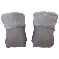 Pinkie Fur Grey - Pushchair Gloves