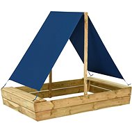 SHUMEE Sandpit with canopy 160 × 100 × 133 cm, impregnated pine - Sandpit