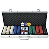 SHUMEE Poker set with 500 aluminium chips - Card Game