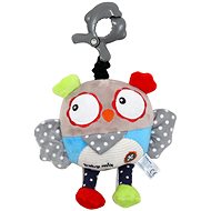 Owl with toy machine 17 cm - Pushchair Toy