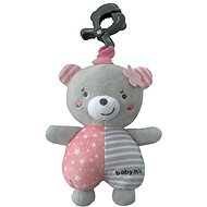 Teddy bear with toy machine 17 cm - Pushchair Toy