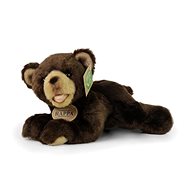 Rappa Plush bear dark brown lying, 24 cm - Soft Toy