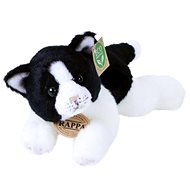 Rappa Plush cat white and black lying, 16 cm - Soft Toy