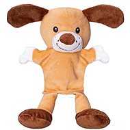 Mikro Trading Brown dog 25 cm - Hand Puppet