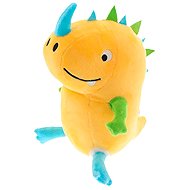 TEXTILOMANIA Yellow plush dinosaur DOCUS with blue horn - Soft Toy
