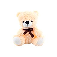 Lamps Bear, light-coloured, 25 cm, with a bow - Soft Toy