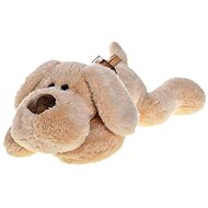Mikrotrading Dog plush 40 cm lying with bow - Soft Toy
