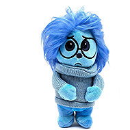 Plush V head Inside out Sadness 23 cm - Soft Toy
