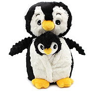 Les Déglingos Plush penguin, mom and baby - Soft Toy