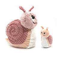 Les Déglingos Plush snail, mother and baby, pink - Soft Toy