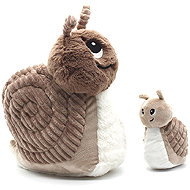 Les Déglingos Plush snail, mother and baby, brown - Soft Toy