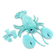Les Déglingos Plush lobster, mom and baby, blue - Soft Toy