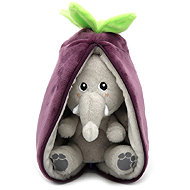 Les Déglingos Flipetz 2in1 Plush Elephant/Bear - Velvet - Soft Toy