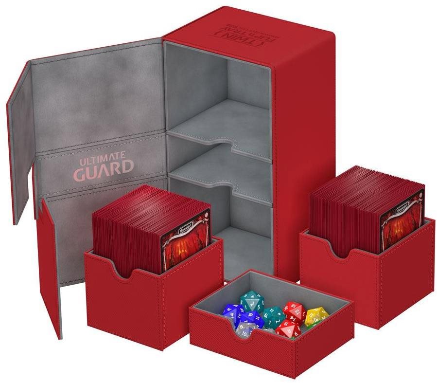 Ultimate Guard - Twin Flip 'n' Tray box 200+ (Red) - Card Storage Box