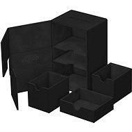 Ultimate Guard Twin Flip`n`Tray 160+ XenoSkin Monocolour Black - Card Storage Box