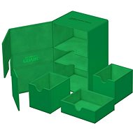 Ultimate Guard Twin Flip`n`Tray 160+ XenoSkin Monocolour Green - Card Storage Box