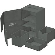Ultimate Guard Twin Flip`n`Tray 160+ XenoSkin Monocolour Grey - Card Storage Box