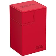 Ultimate Guard Flip`n`Tray 80+ XenoSkin Monocolour Red - Card Storage Box