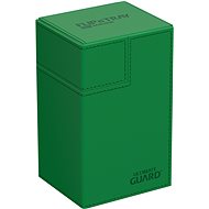 Ultimate Guard Flip`n`Tray 80+ XenoSkin Monocolour Green - Card Storage Box