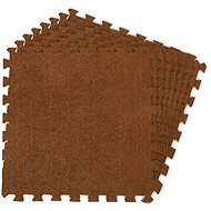 Massido Foam mat, puzzle 180 × 120 cm 6 pieces, brown - Foam Puzzle