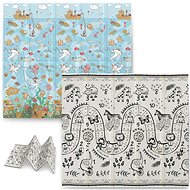 Nukido NK-340 Educational folding foam mat 200 × 180 × 1 cm ocean-safari - Play Mat