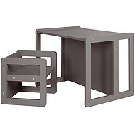 Roba children's 3-in-1 seating set, anthracite - Children's sofa