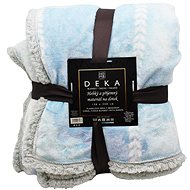 Home Elements Flannel blanket with lamb, light blue - Blanket