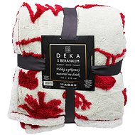 Home Elements Deka s beránkem, jacquard vzor Srny, bílá - Blanket